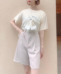 【Voyage titty&Co.】タックハーフパンツ