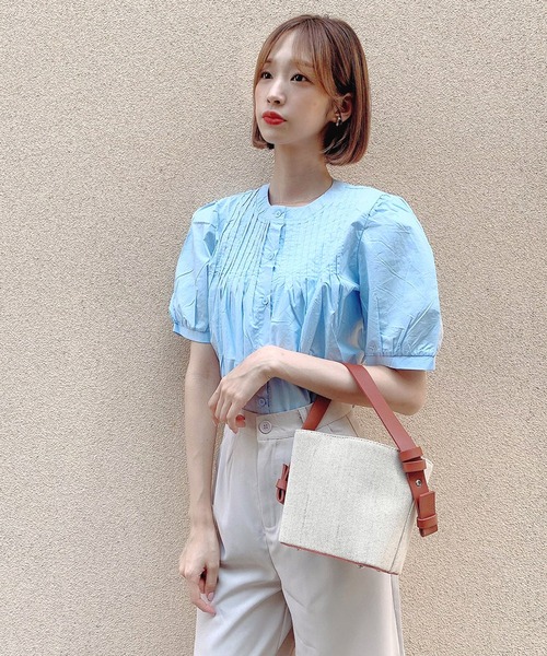 Voyage titty&Co.PETIT（ボヤージュティティアンドコープチ）の「【Voyage titty&Co.】タックハーフパンツ（その他パンツ・レディース・ベージュ/ブラック・FREE）」の11枚目の写真