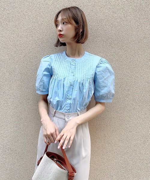 Voyage titty&Co.PETIT（ボヤージュティティアンドコープチ）の「【Voyage titty&Co.】タックハーフパンツ（その他パンツ・レディース・ベージュ/ブラック・FREE）」の12枚目の写真