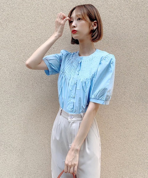 Voyage titty&Co.PETIT（ボヤージュティティアンドコープチ）の「【Voyage titty&Co.】タックハーフパンツ（その他パンツ・レディース・ベージュ/ブラック・FREE）」の13枚目の写真