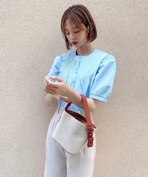 Voyage titty&Co.PETIT（ボヤージュティティアンドコープチ）の「【Voyage titty&Co.】タックハーフパンツ（その他パンツ・レディース・ベージュ/ブラック・FREE）」の14枚目の写真