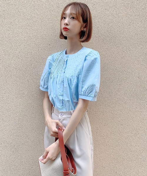 Voyage titty&Co.PETIT（ボヤージュティティアンドコープチ）の「【Voyage titty&Co.】タックハーフパンツ（その他パンツ・レディース・ベージュ/ブラック・FREE）」の15枚目の写真