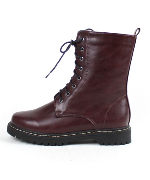 VIVIAN（ヴィヴィアン）の「厚底8ホールレースアップショートブーツ（ブーツ・レディース・ワイン/ダークブラウン/ブラック/ホワイト・LL/S/M/L）」の20枚目の写真