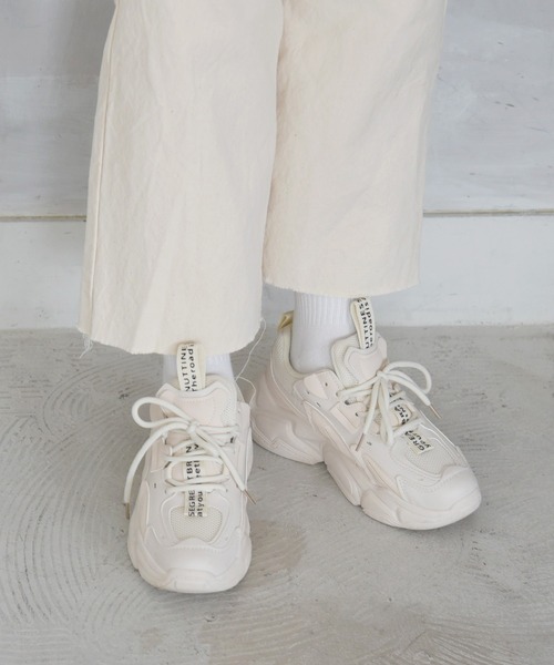 NOFALL（ノーフォール）の「厚底ダッドスニーカー（スニーカー・レディース・ホワイト/ブラック/ベージュ・LL/M/3L/S/L/SS）」の12枚目の写真