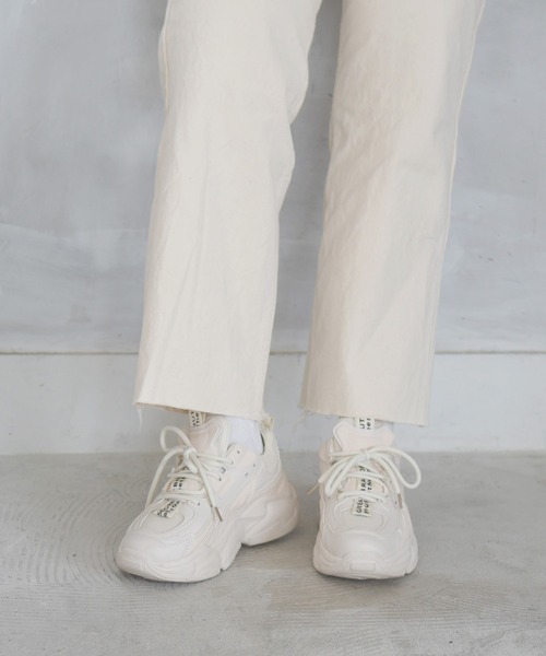 NOFALL（ノーフォール）の「厚底ダッドスニーカー（スニーカー・レディース・ホワイト/ブラック/ベージュ・LL/M/3L/S/L/SS）」の13枚目の写真