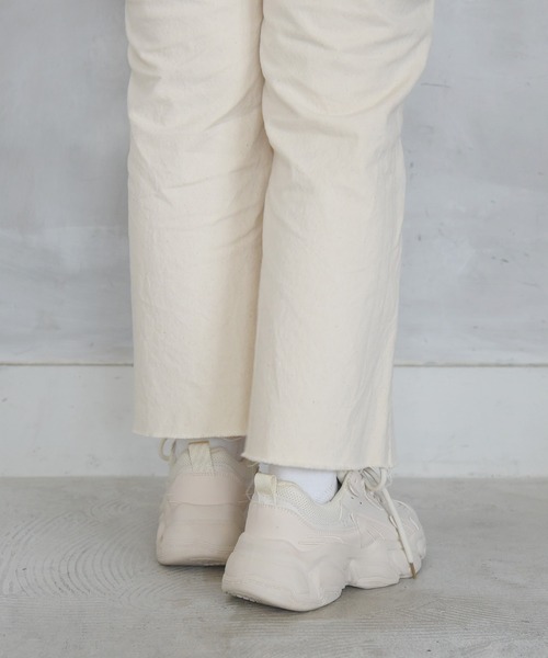 NOFALL（ノーフォール）の「厚底ダッドスニーカー（スニーカー・レディース・ホワイト/ブラック/ベージュ・LL/M/3L/S/L/SS）」の15枚目の写真