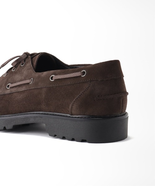 EDIFICE LA BOUCLE（エディフィスラブークル）の「【LA BOUCLE / ラブークル】スウェード デッキシューズ（モカシン/デッキシューズ・メンズ・ブラウン・40/41/42/43）」の13枚目の写真