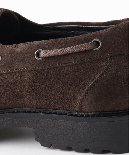 EDIFICE LA BOUCLE（エディフィスラブークル）の「【LA BOUCLE / ラブークル】スウェード デッキシューズ（モカシン/デッキシューズ・メンズ・ブラウン・40/41/42/43）」の9枚目の写真