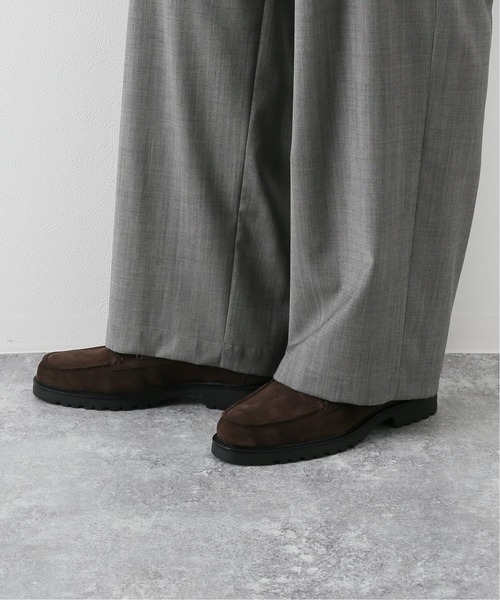 EDIFICE LA BOUCLE（エディフィスラブークル）の「【LA BOUCLE / ラブークル】スウェード デッキシューズ（モカシン/デッキシューズ・メンズ・ブラウン・40/41/42/43）」の14枚目の写真