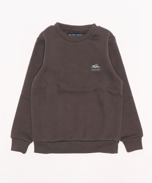 KRIFF MAYER Kid's Collection(クリフメイヤーキッズコレクション)の「アタタカクルー(スウェット・キッズ・ネイビー/マスタード/チャコール/グレー/カーキ/ブルーグリーン・120/170/150/130/140/160)」の2枚目の写真