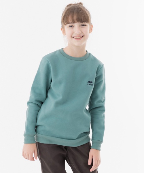 KRIFF MAYER Kid's Collection(クリフメイヤーキッズコレクション)の「アタタカクルー(スウェット・キッズ・ネイビー/マスタード/チャコール/グレー/カーキ/ブルーグリーン・120/170/150/130/140/160)」の5枚目の写真