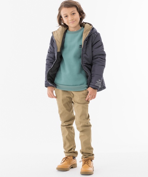 KRIFF MAYER Kid's Collection(クリフメイヤーキッズコレクション)の「アタタカクルー(スウェット・キッズ・ネイビー/マスタード/チャコール/グレー/カーキ/ブルーグリーン・120/170/150/130/140/160)」の17枚目の写真