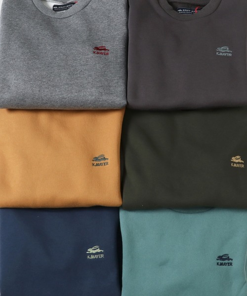 KRIFF MAYER Kid's Collection(クリフメイヤーキッズコレクション)の「アタタカクルー(スウェット・キッズ・ネイビー/マスタード/チャコール/グレー/カーキ/ブルーグリーン・120/170/150/130/140/160)」の10枚目の写真