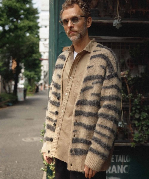 WILD LIFE TAILOR Adam et Rope'（ワイルドテーラーアダムエロペ　）の「【WILD LIFE TAILOR】オーバーダイ オックス セミワイドシャツ（シャツ/ブラウス・メンズ・ホワイト/ブラック系その他2/ベージュ・M/L）」の12枚目の写真