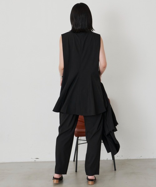 Aunt Marie's（アントマリーズ）の「バックフレアノースリトップス（シャツ/ブラウス・レディース・ネイビー/ブラック・FREE）」の9枚目の写真