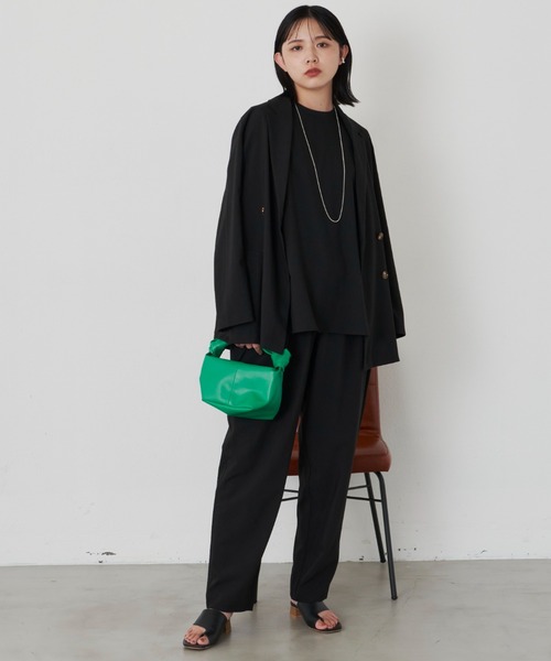 Aunt Marie's（アントマリーズ）の「バックフレアノースリトップス（シャツ/ブラウス・レディース・ネイビー/ブラック・FREE）」の17枚目の写真