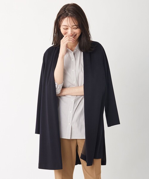 J.PRESS(ジェイプレス)の「【洗える】セルロースリバー カーディガン(カーディガン/ボレロ・レディース・グレー系/ブラウン系/ワイン系/ネイビー系・T13/T15)」の3枚目の写真