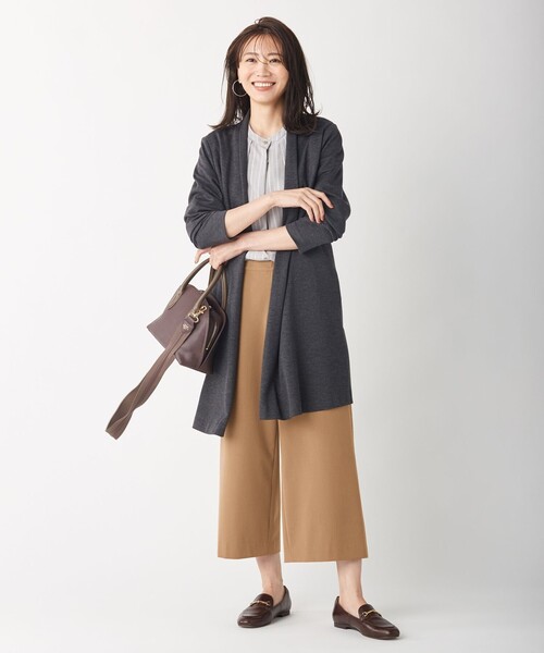 J.PRESS(ジェイプレス)の「【洗える】セルロースリバー カーディガン(カーディガン/ボレロ・レディース・グレー系/ブラウン系/ワイン系/ネイビー系・T13/T15)」の8枚目の写真