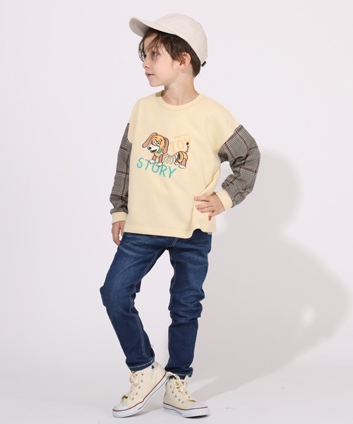 BABYDOLL(ベビードール)の「ディズニー ラクガキトレーナー 5581K(スウェット・キッズ・ベージュ/ゴールド/その他・80cm/90cm/110cm/100cm/120cm/130cm)」の6枚目の写真