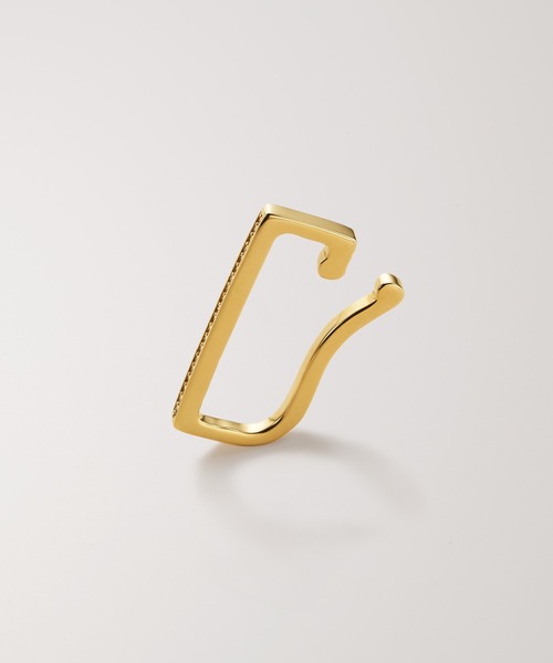 PAS TIERRA（パティエラ）の「【Carillon】ストレートイヤーカフ（イヤーカフ・レディース・イエローゴールド/シルバー・FREE）」の4枚目の写真