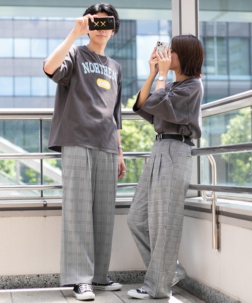 PairPair（ペアペア）の「ストレッチルーズワイドパンツ(ユニセックス)（その他パンツ・メンズ・ブラック/ベージュ/グリーン・MEDIUM/LARGE）」の2枚目の写真