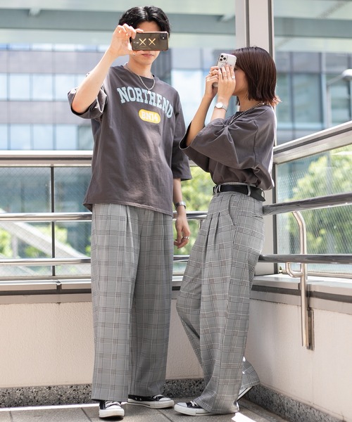 PairPair（ペアペア）の「ストレッチルーズワイドパンツ(ユニセックス)（その他パンツ・メンズ・ブラック/ベージュ/グリーン・MEDIUM/LARGE）」の4枚目の写真