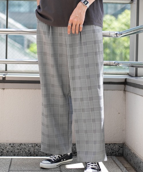 PairPair（ペアペア）の「ストレッチルーズワイドパンツ(ユニセックス)（その他パンツ・メンズ・ブラック/ベージュ/グリーン・MEDIUM/LARGE）」の5枚目の写真
