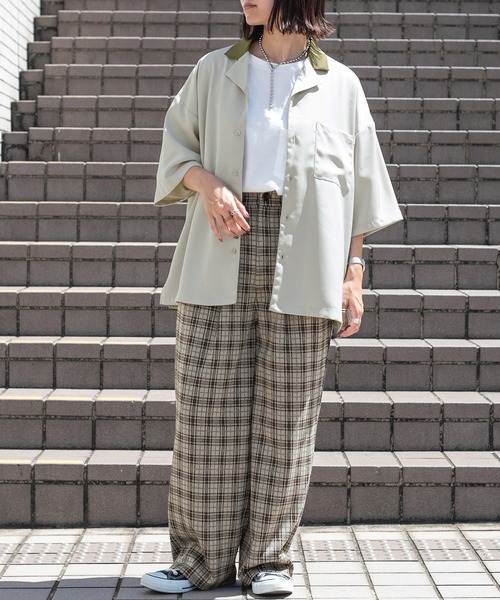 PairPair（ペアペア）の「ストレッチルーズワイドパンツ(ユニセックス)（その他パンツ・メンズ・ブラック/ベージュ/グリーン・MEDIUM/LARGE）」の20枚目の写真