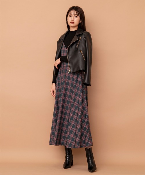 SWINGLE（スウィングル）の「エコレザーライダースジャケット（ライダースジャケット・レディース・ブラック/ベージュ/カーキ・SMALL/MEDIUM）」の8枚目の写真