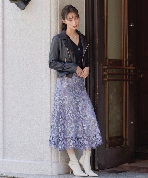 SWINGLE（スウィングル）の「エコレザーライダースジャケット（ライダースジャケット・レディース・ブラック/ベージュ/カーキ・SMALL/MEDIUM）」の14枚目の写真