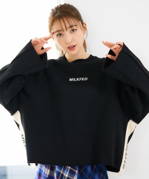 MILKFED. | SIDE LINE WIDE SWEAT TOP(スウェット)