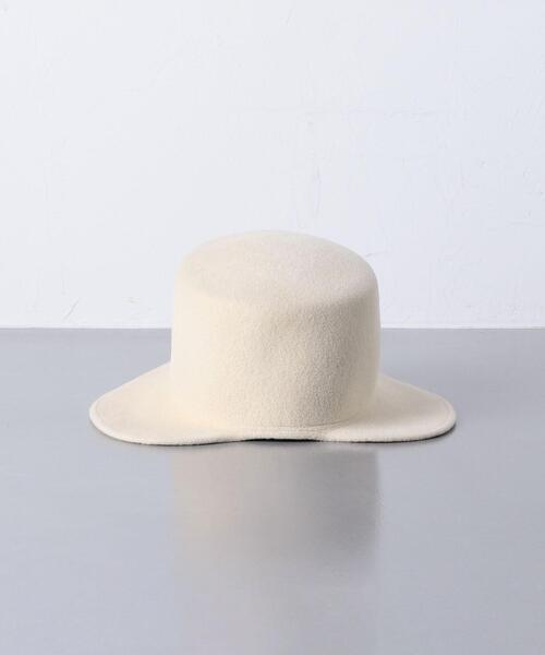 KIJIMA TAKAYUKI（キジマ　タカユキ）の「＜KIJIMA TAKAYUKI（キジマ タカユキ）＞RBT FELT ハット（ハット・レディース・ベージュ・FREE）」の4枚目の写真