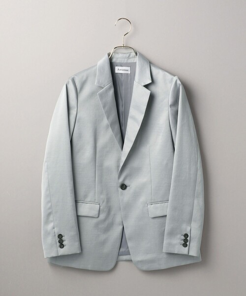 Aresense（アーセンス）の「Aresense/アーセンス セシェスラブジャケット（テーラードジャケット・レディース・ナチュラル/ベージュ/サックスブルー・36/38）」の4枚目の写真