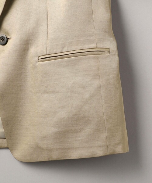 Aresense（アーセンス）の「Aresense/アーセンス セシェスラブジャケット（テーラードジャケット・レディース・ナチュラル/ベージュ/サックスブルー・36/38）」の10枚目の写真