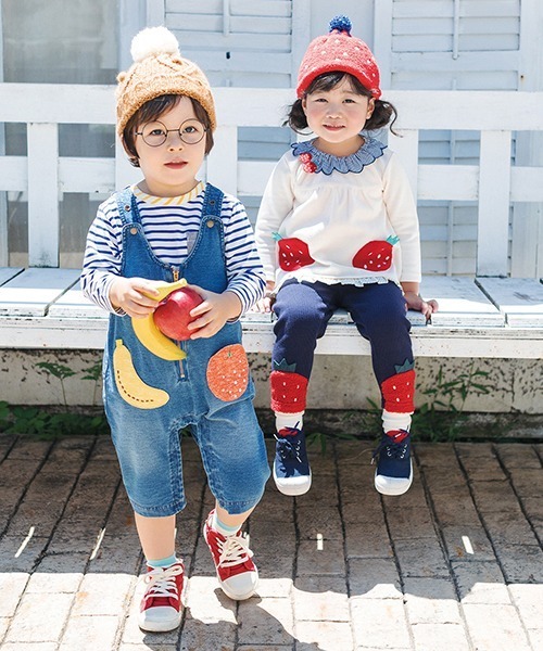 Love&Peace&Money(ラブアンドピースアンドマネー)の「ニット帽(ニットキャップ/ビーニー・キッズ・レッド/キャメル・M(48-52cm)/L(52-56cm))」の3枚目の写真