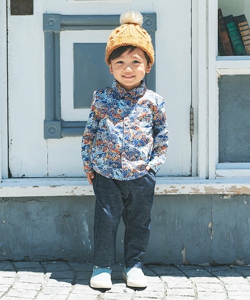 Love&Peace&Money(ラブアンドピースアンドマネー)の「ニット帽(ニットキャップ/ビーニー・キッズ・レッド/キャメル・M(48-52cm)/L(52-56cm))」の4枚目の写真