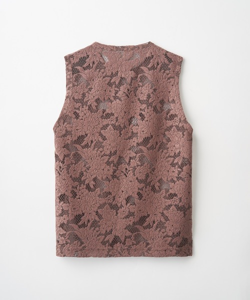 Juha(ユハ)の「JACQUARD LACE NO-SLEEVE(ベスト・メンズ・ブラック/ブラウン・4/3)」の5枚目の写真
