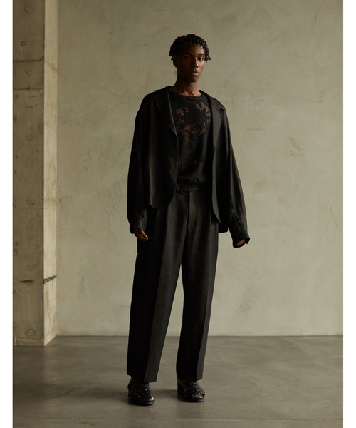 Juha(ユハ)の「JACQUARD LACE NO-SLEEVE(ベスト・メンズ・ブラック/ブラウン・4/3)」の8枚目の写真