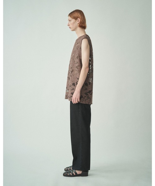 Juha(ユハ)の「JACQUARD LACE NO-SLEEVE(ベスト・メンズ・ブラック/ブラウン・4/3)」の9枚目の写真