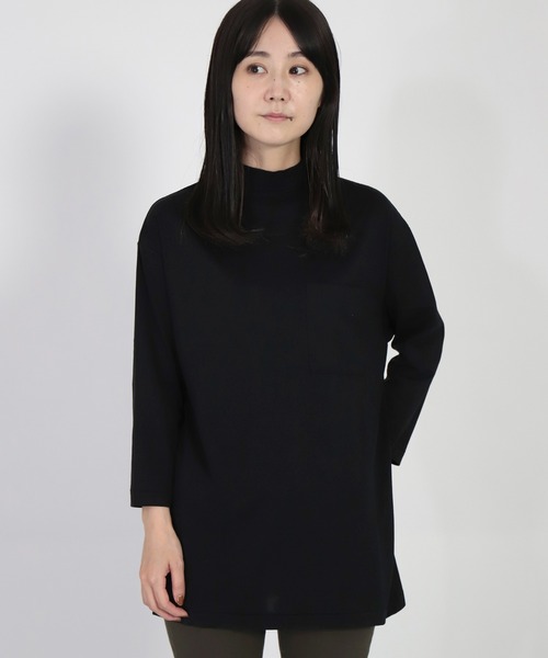 ALWEL（オルウエル）の「[ALWEL] ハイネックＴシャツ（Tシャツ/カットソー・レディース・ブラック/ブラウン/ブルー/グリーン/ホワイト・M）」の21枚目の写真
