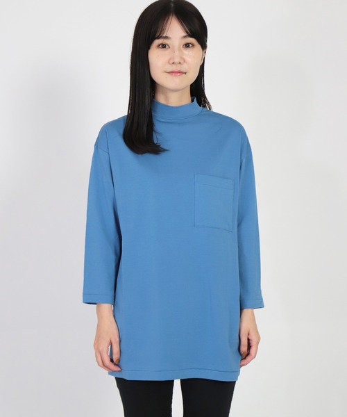 ALWEL（オルウエル）の「[ALWEL] ハイネックＴシャツ（Tシャツ/カットソー・レディース・ブラック/ブラウン/ブルー/グリーン/ホワイト・M）」の11枚目の写真