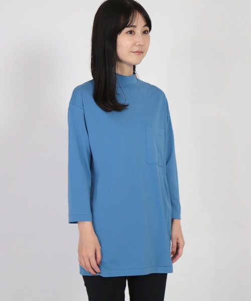 ALWEL（オルウエル）の「[ALWEL] ハイネックＴシャツ（Tシャツ/カットソー・レディース・ブラック/ブラウン/ブルー/グリーン/ホワイト・M）」の14枚目の写真