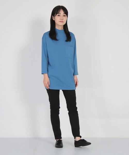 ALWEL（オルウエル）の「[ALWEL] ハイネックＴシャツ（Tシャツ/カットソー・レディース・ブラック/ブラウン/ブルー/グリーン/ホワイト・M）」の18枚目の写真
