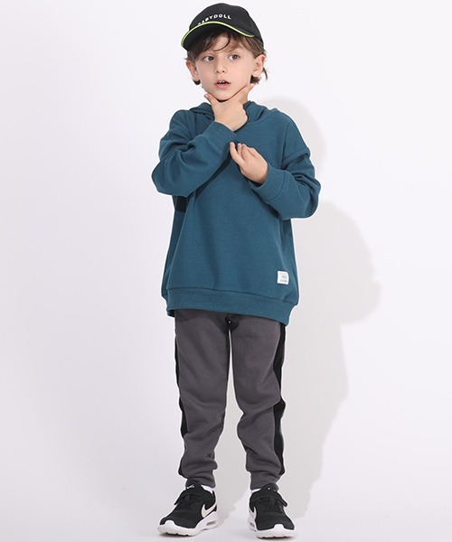 BABYDOLL（ベビードール）の「あったか ジョガーパンツ 5789K（その他パンツ・キッズ・ベビーピンク/ピンク系その他/ブラック×ブルー/ブラック/パープル/ブラウン/ブルー/モスグリーン/ストーン/チャコールグレー/ブラック×ホワイト/グレー系その他/ブラウン系その他/ベージュ系その他/グリーン系その他/パープル系その他・100cm/110cm/120cm/90cm/160cm/130cm/140cm/150cm）」の22枚目の写真