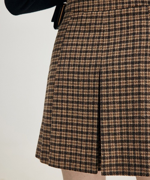 Fano Studios】【2021AW】Waist buckle pleated skirt FD21B009 Fano Fano Studios】【2021AW】Waist buckle pleated skirt FD21B009 Fano