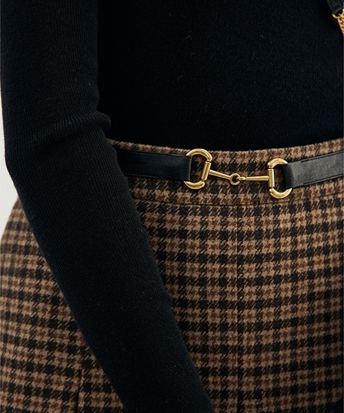 Fano Studios】【2021AW】Waist buckle pleated skirt FD21B009 Fano Fano Studios】【2021AW】Waist buckle pleated skirt FD21B009 Fano