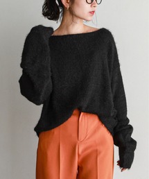 feepur | フェザーヤーンボートネックニット(ニット/セーター)
