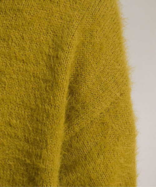 feepur（フェピュール）の「《ウォッシャブル》フェザーヤーンボートネックニット（ニット/セーター・レディース・ブラック/エンジ/ベージュ/オフホワイト/グリーン/マスタード・MEDIUM）」の17枚目の写真