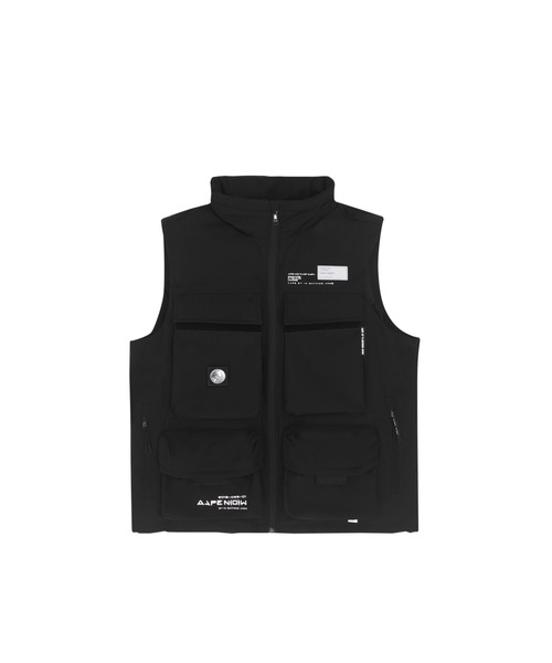 AAPE BY A BATHING APE(エーエイプバイアベイシングエイプ)の「AAPE WAISTCOAT(ダウンベスト・メンズ・グレー系その他/ブラック・MEDIUM/X-LARGE/LARGE/SMALL)」の2枚目の写真