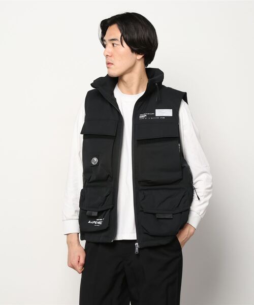 892美品！アベイシングエイプ ダウンベスト Mサイズ A BATHING APE vest pufferエイプダウンベスト